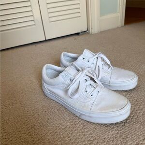 White Vans Old Skool Sneakers